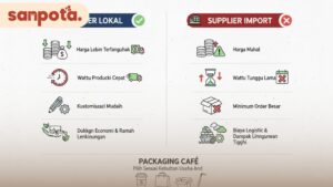 Perbandingan Supplier Lokal vs Import Packaging Cafe