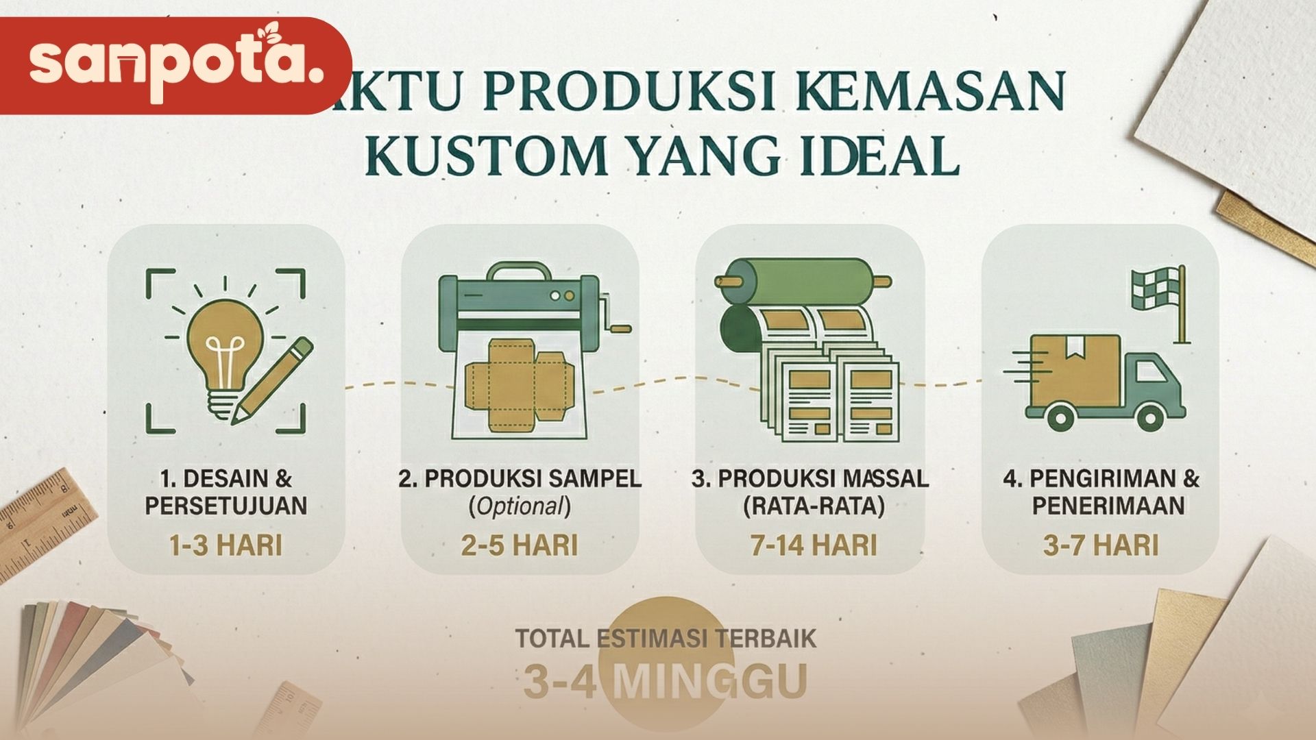 Waktu Produksi Packaging Custom yang Ideal