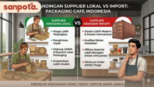Perbandingan Supplier Lokal vs Import Packaging Cafe