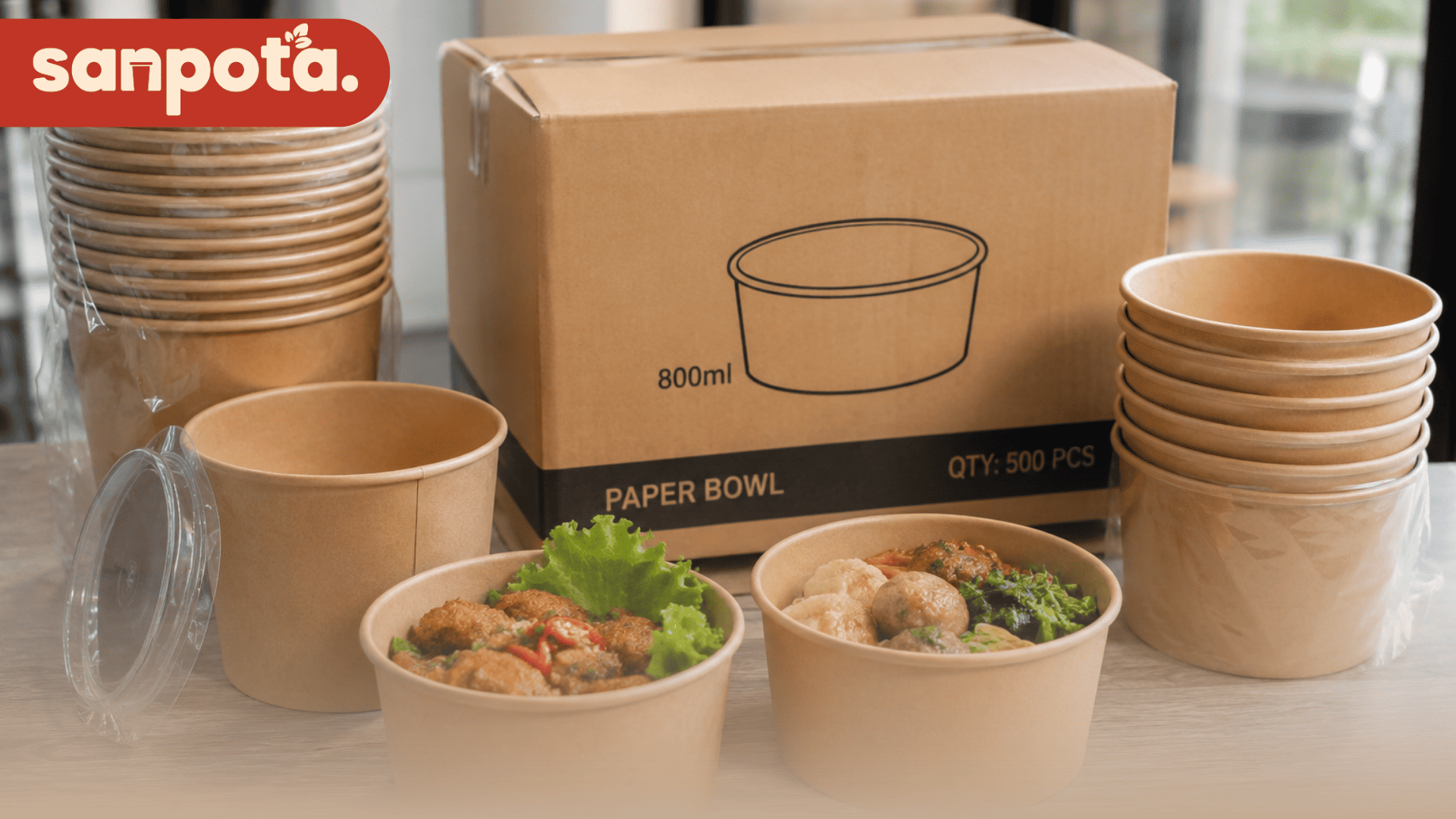 Harga Paper Bowl 800ml Grosir Per Dus