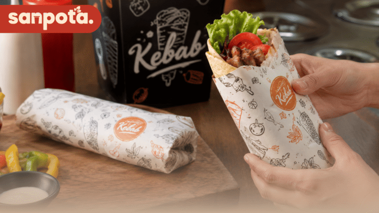 Kertas Pembungkus Kebab Motif Custom