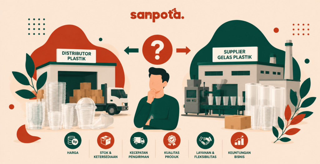 Distributor Plastik atau Supplier Gelas Plastik, Mana yang Lebih Menguntungkan?