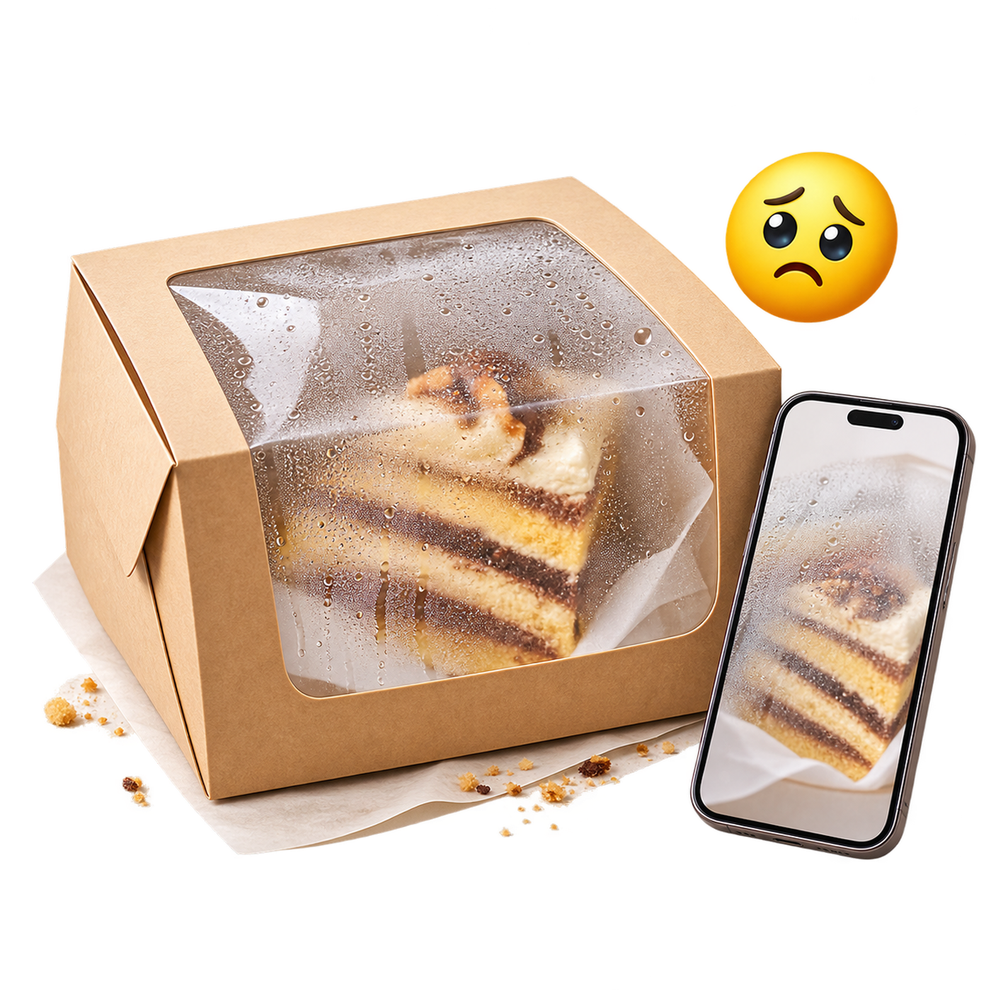 Kemasan berembun saat di-display